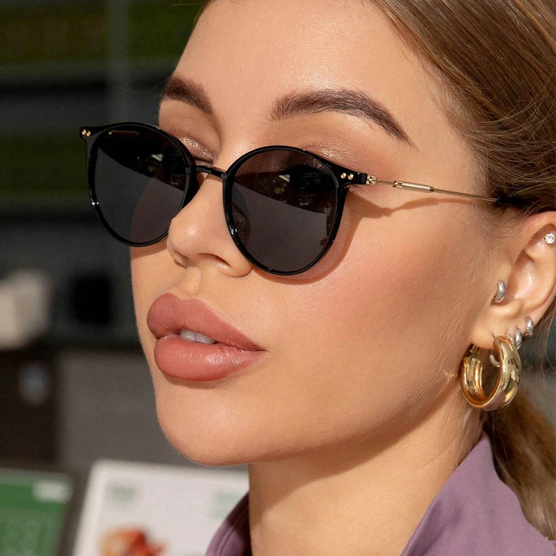 Vintage Fashion Luxury - New Round Vintage Sunglasses Women Retro