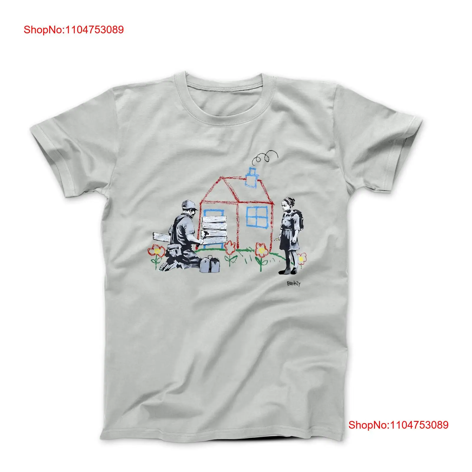 Vintage Fashion Art - Banksy Boarded Crayon House Street Art