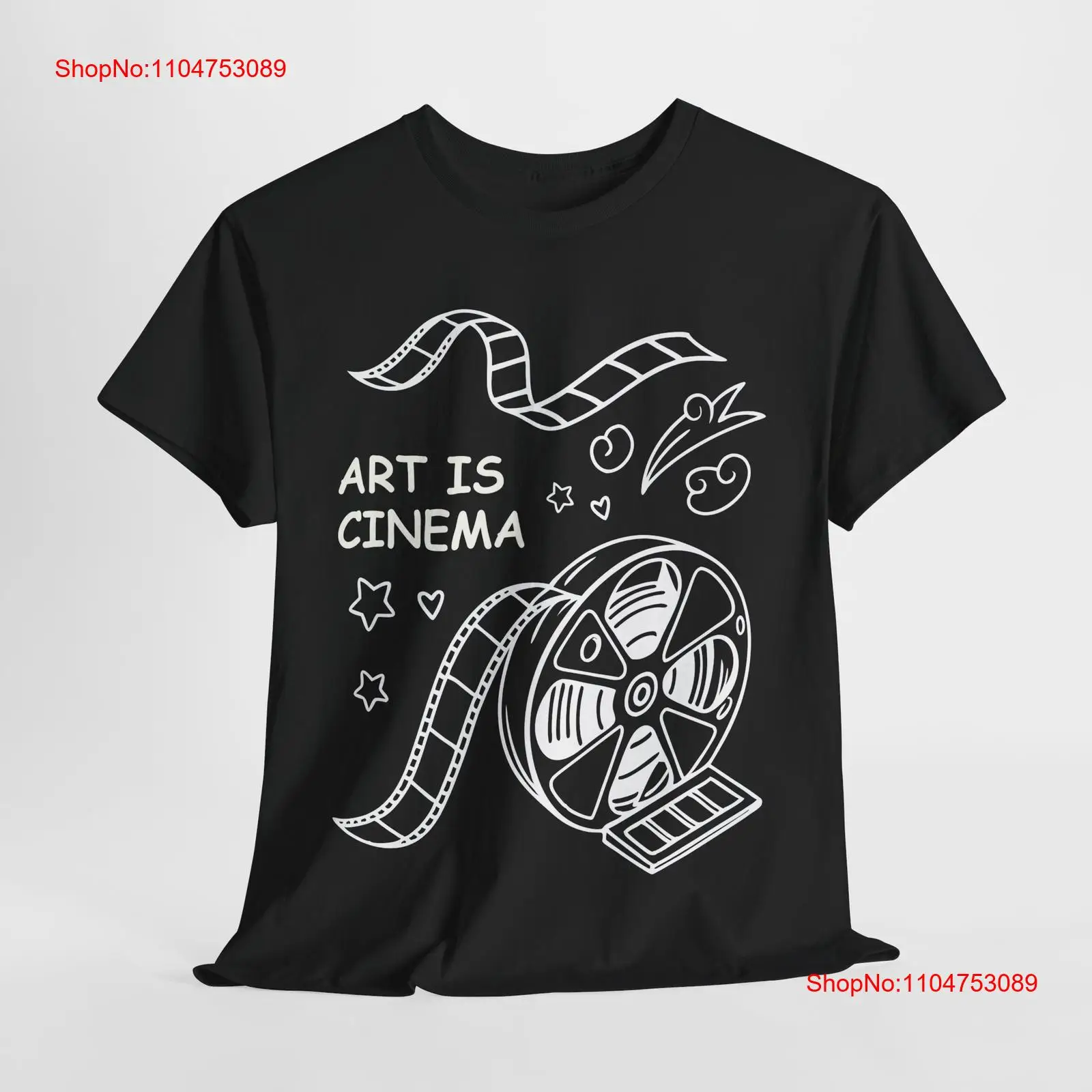 Vintage Fashion Art - Art is Cinema Cotton T Shirt