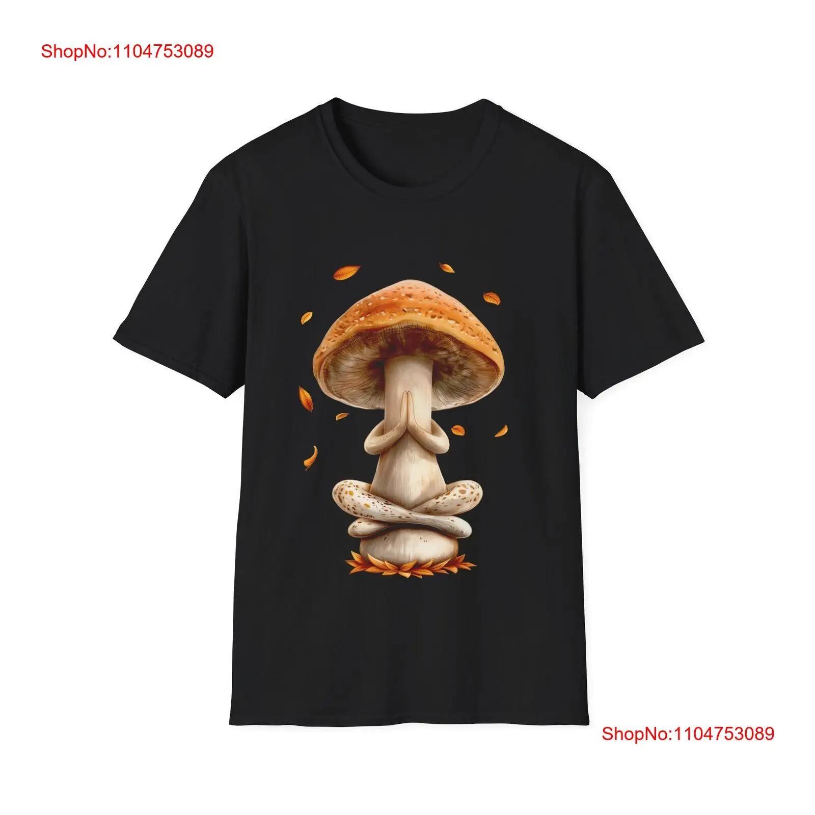 Vintage Fashion Art - Mushroom T Shirt Yoga Namaste ArT