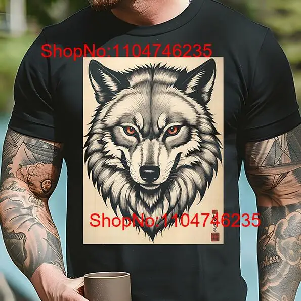 Traditional Wolf Art T Shirt J - Vintage Fashion Art のレビューと価格