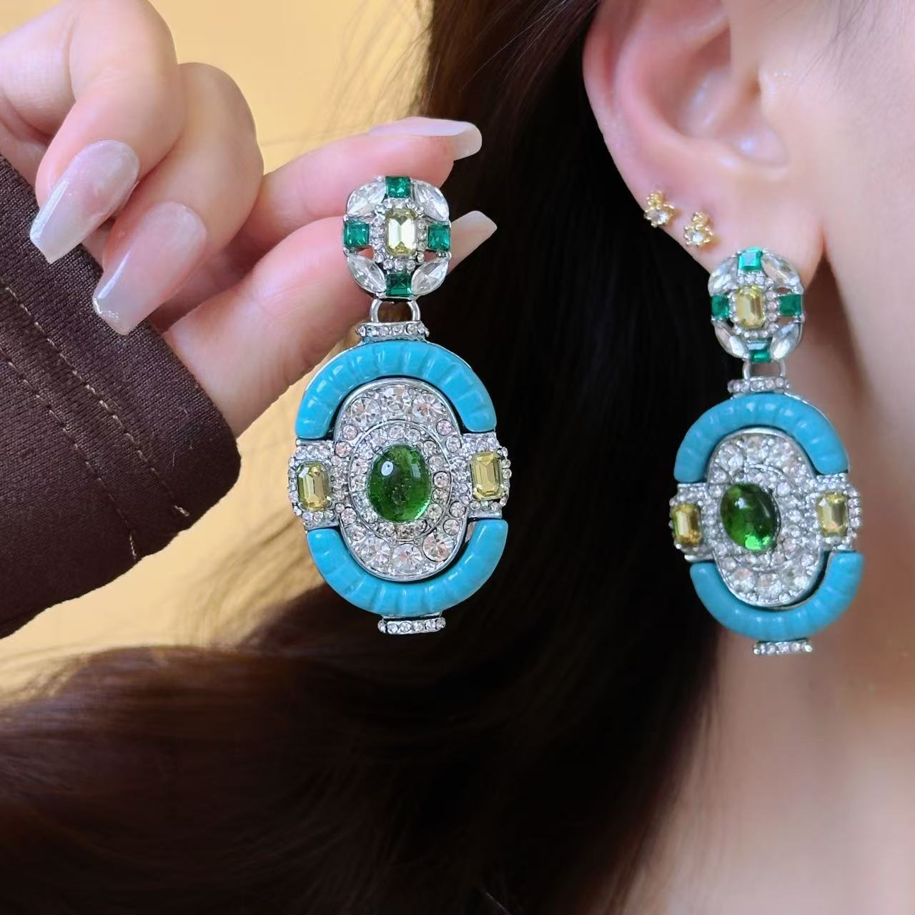 Vintage Turquoise Emerald Silv - Vintage Fashion Eras のレビューと価格