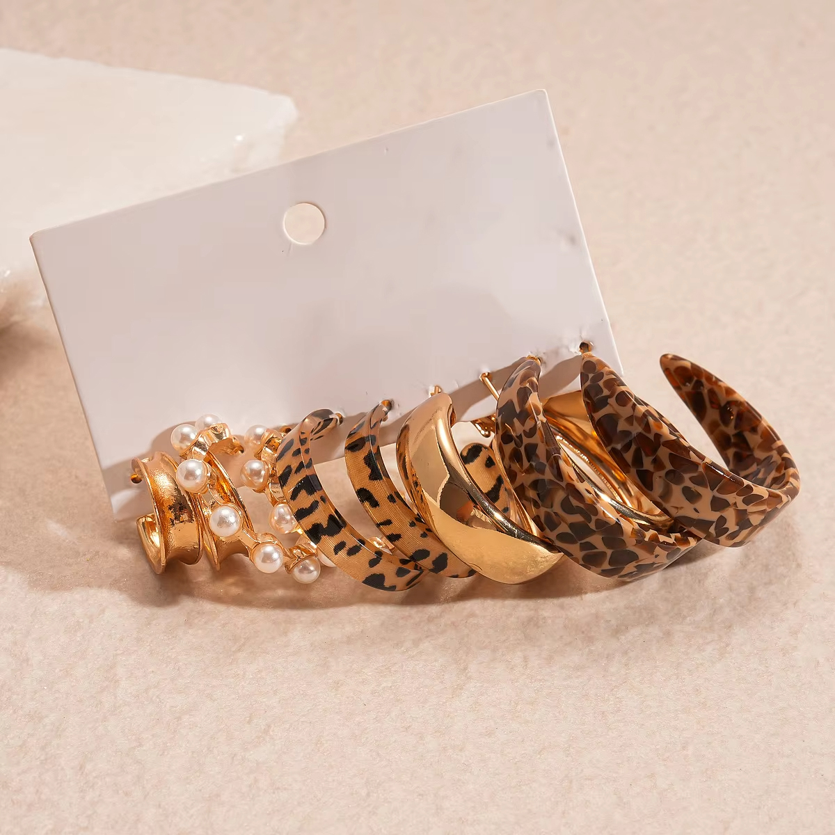 10 Pcs Retro Leopard Print Acr - Vintage Fashion Illustrations のレビューと価格