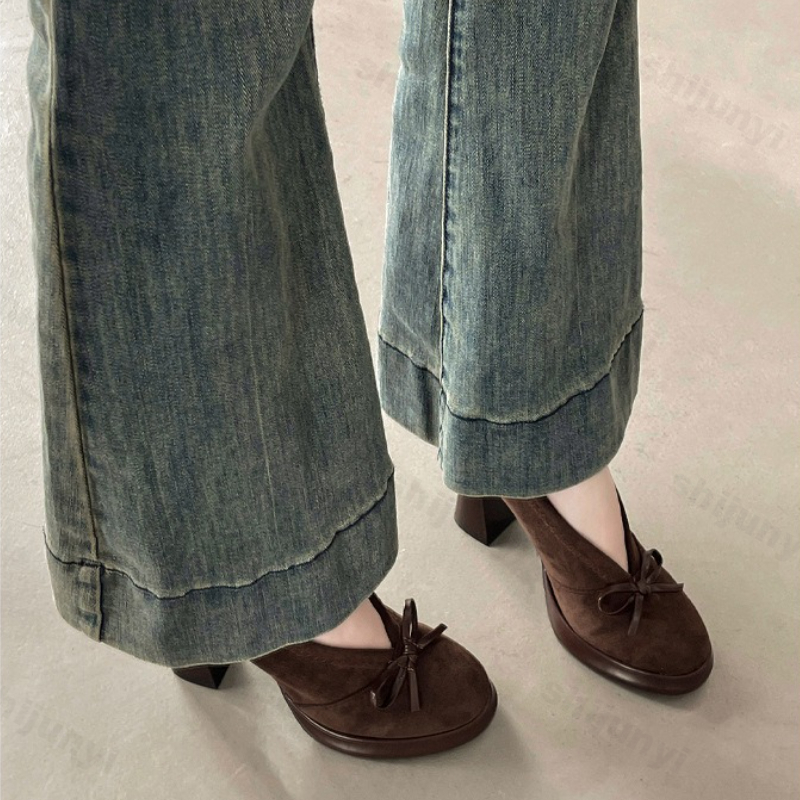 Women's High Heels 2025 Spring - Vintage Fashion Luxury のレビューと価格