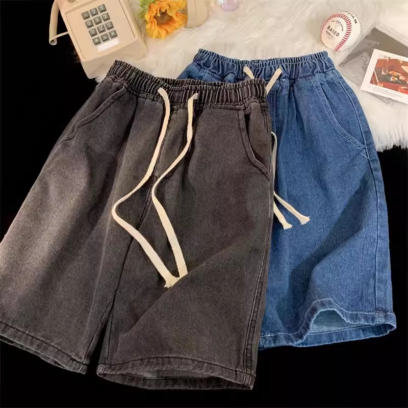 Baggy Jeans Shorts for Men Cas - Vintage Fashion Jeans のレビューと価格