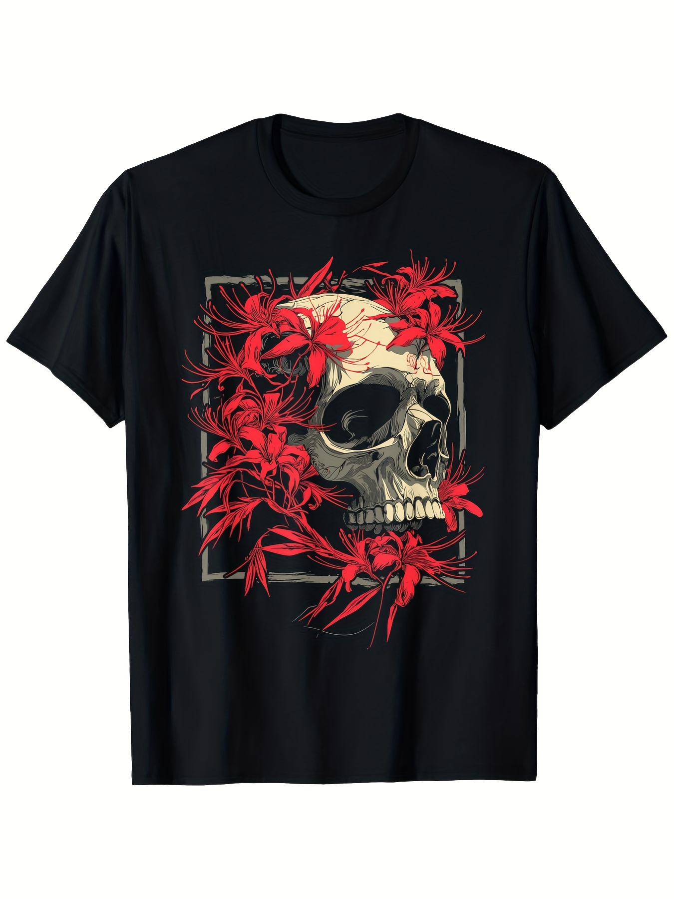 Gothic Men's Black Graphic T-S - Vintage Fashion Illustrations のレビューと価格