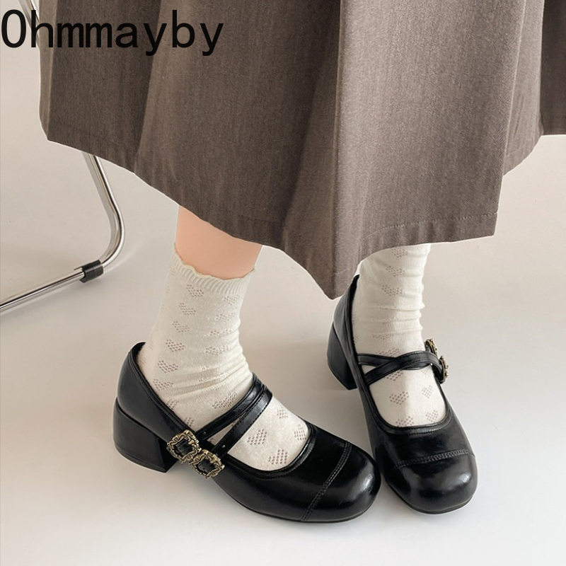 Vintage Thick Heel Women Mary  - Vintage Fashion In 2026 のレビューと価格