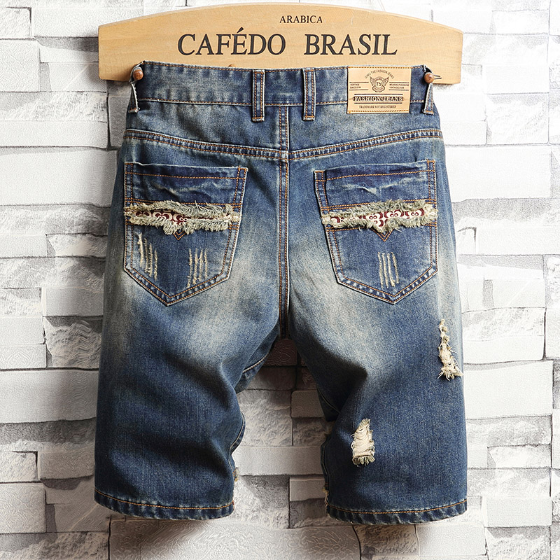 Ripped Hip-hop Denim Shorts Me - Vintage Fashion Jeans のレビューと価格