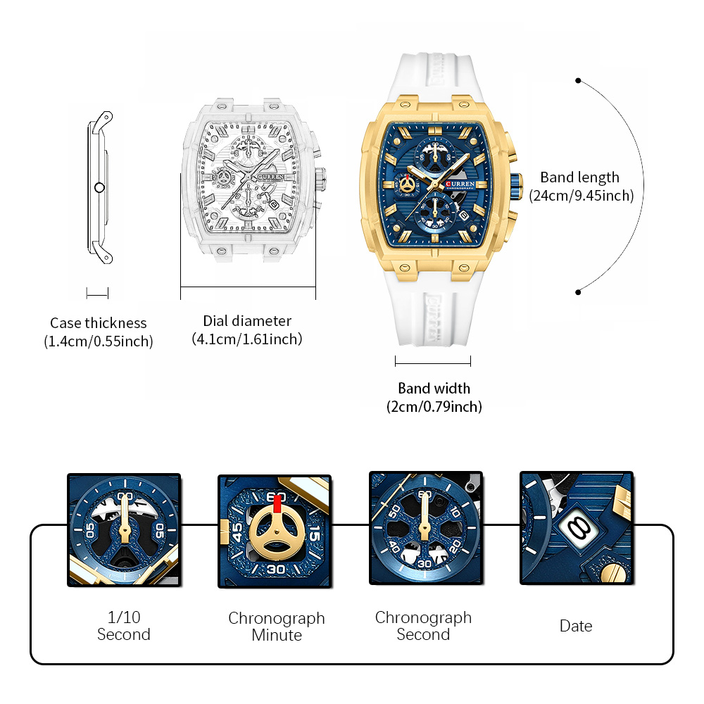 CURREN Luxury Vintage Watch fo - Vintage Fashion Luxury のレビューと価格
