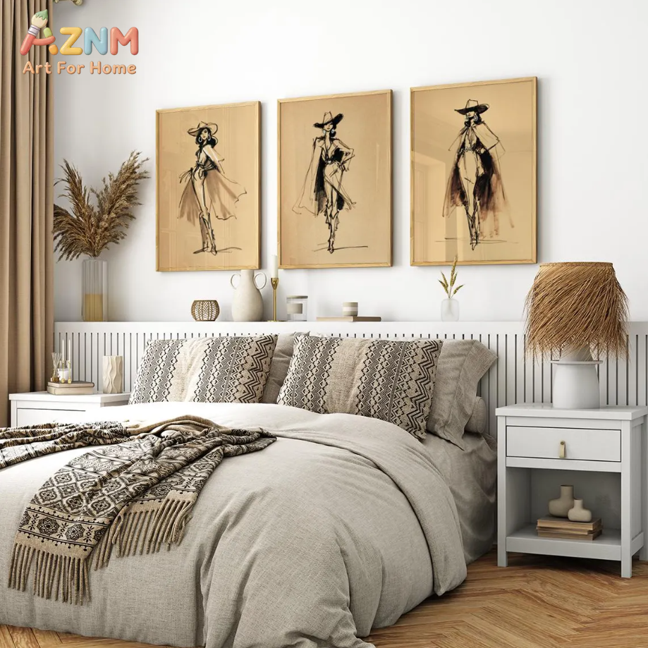 AZNM Vintage Cowgirl Sketch Ca - Vintage Fashion Sketches のレビューと価格