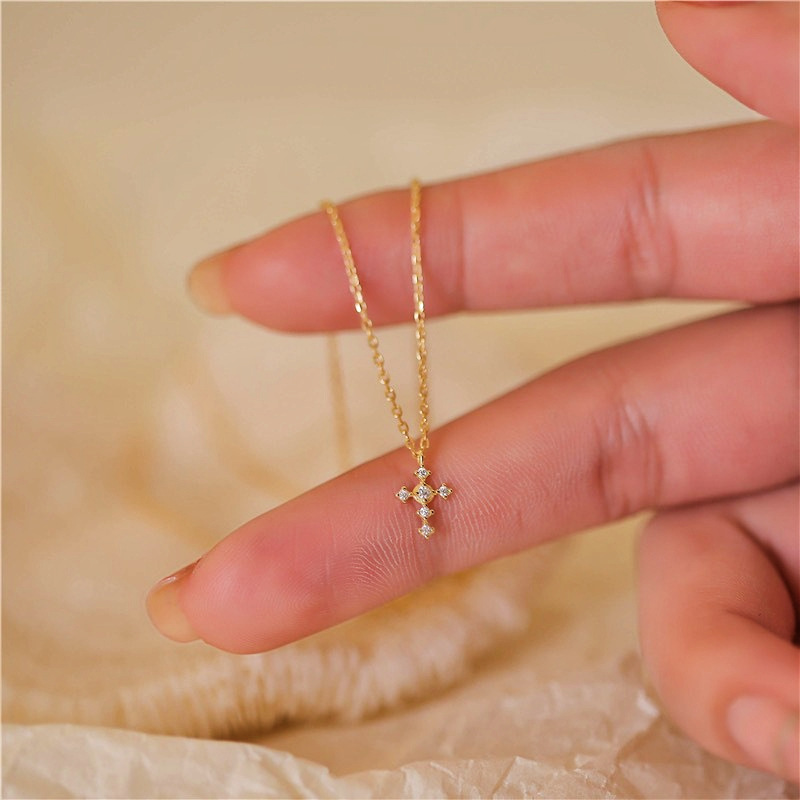 S925 Sterling Silver Cross Zir - Vintage Fashion Show のレビューと価格