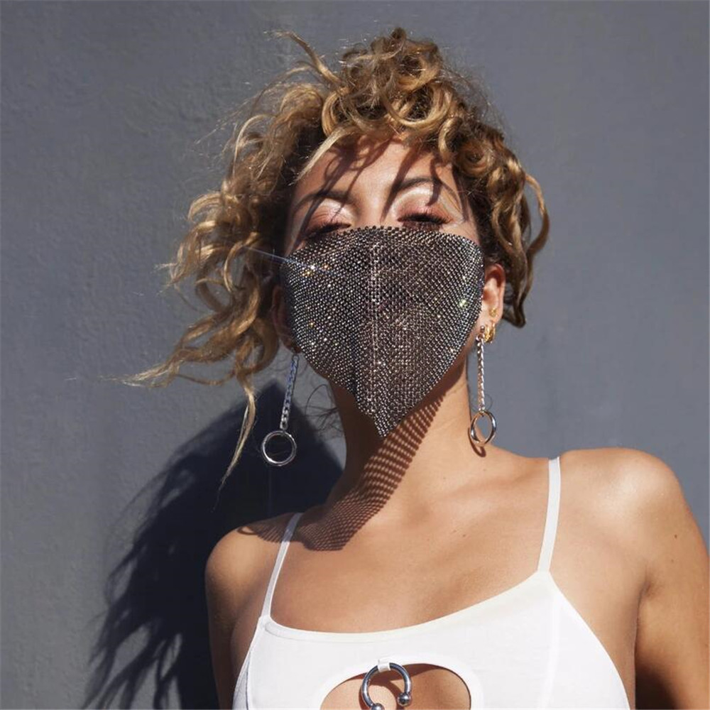 Halloween Mask Rhinestone Zirc - Vintage Fashion Show のレビューと価格