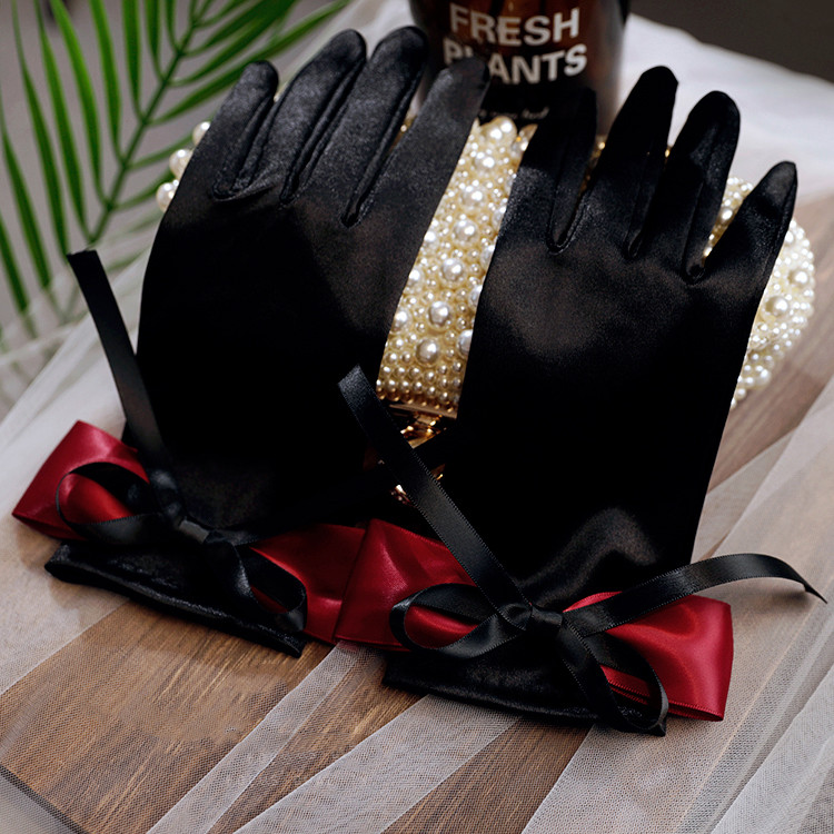Women's Elegant Bow Black Sati - Vintage Fashion Photographers のレビューと価格