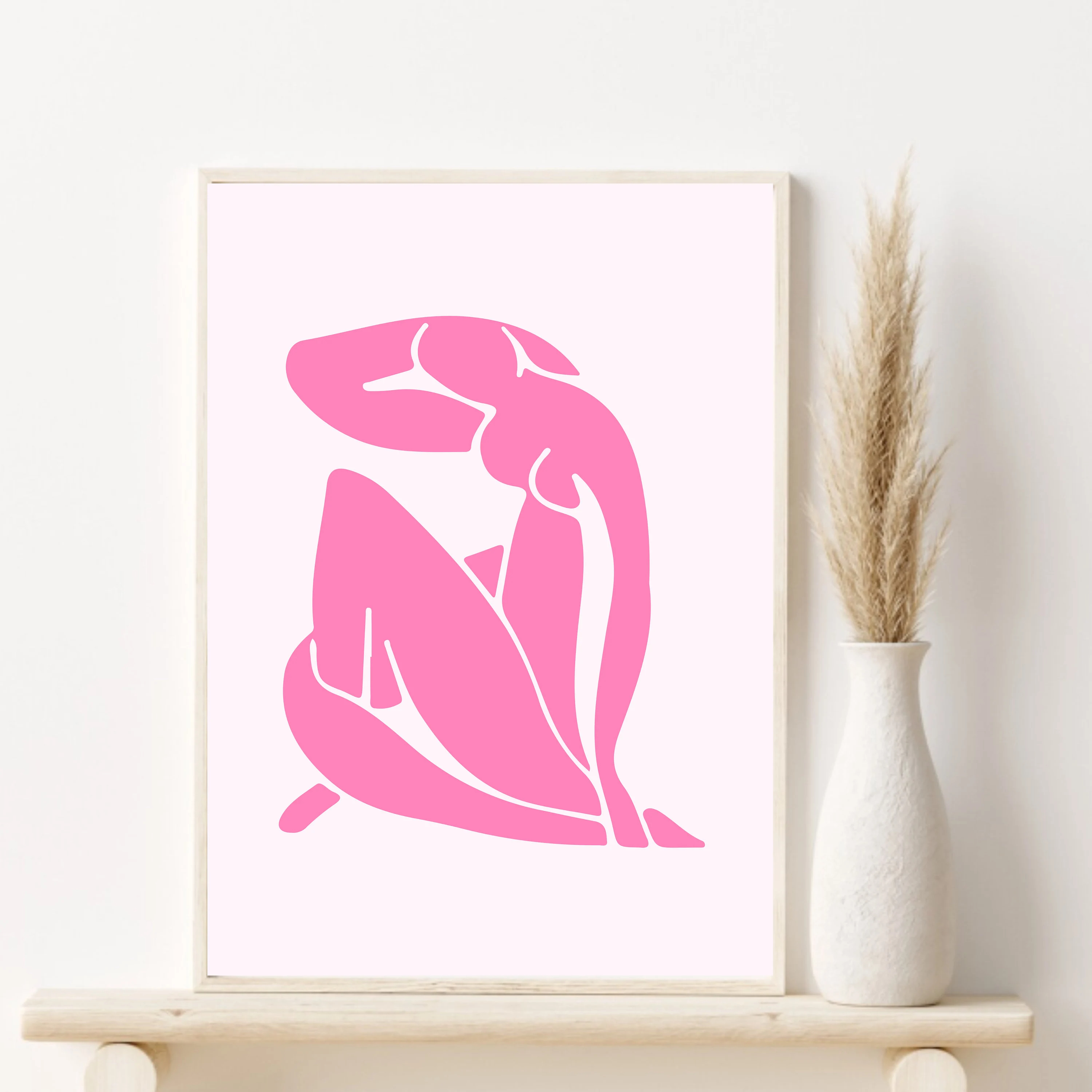 1pc Canvas painting  Pink Mati - Vintage Fashion Art のレビューと価格