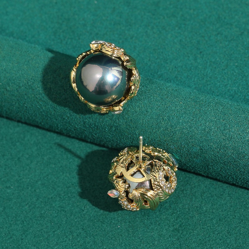 Vintage Grey Pearl Earrings Fo - Vintage Fashion Jewelry Brands のレビューと価格
