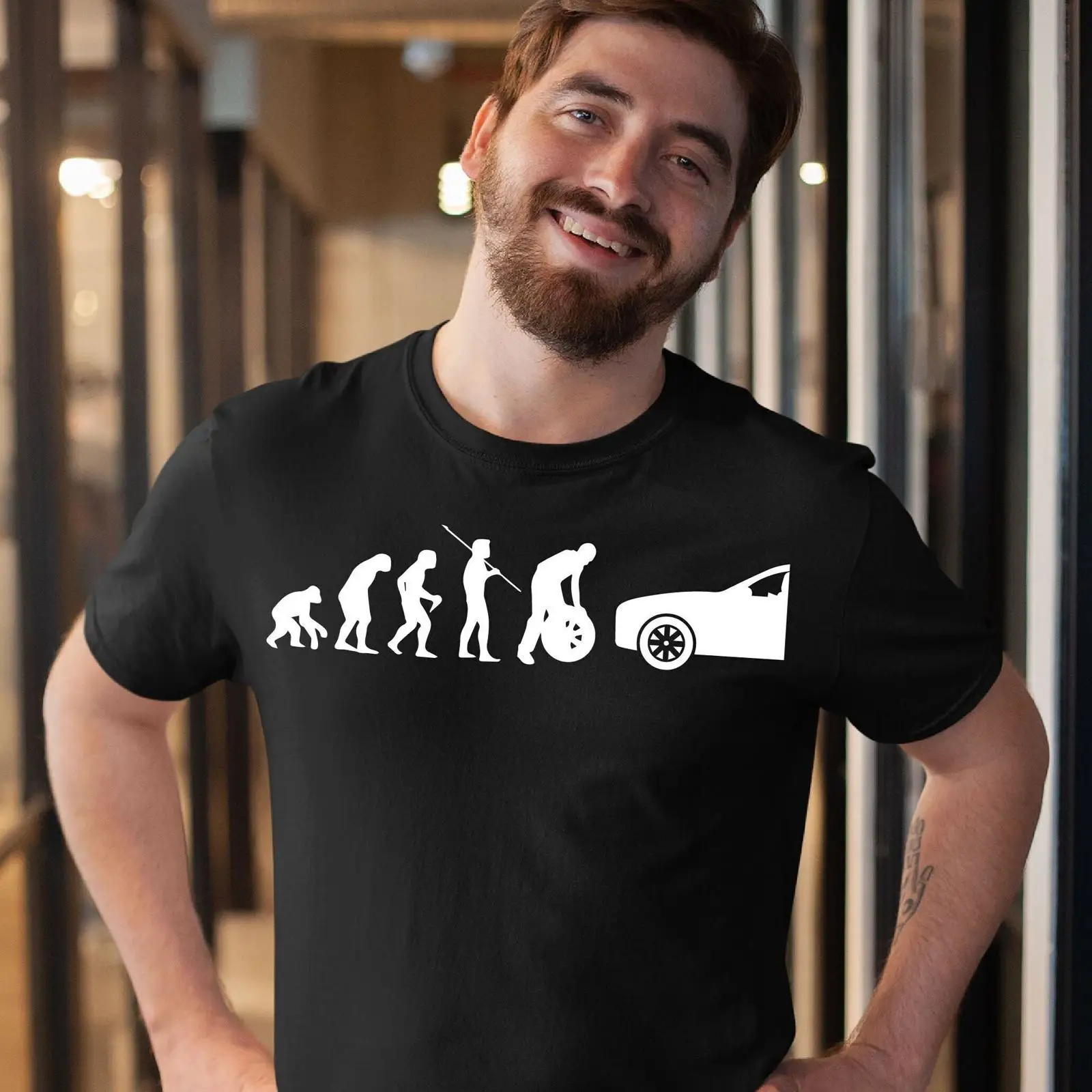 Funny Tire Guy Evolution T Shi - Vintage Fashion Wheel のレビューと価格