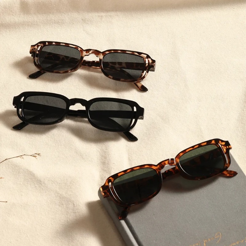 Luxurious Rectangle Sunglasses - Vintage Fashion Luxury のレビューと価格