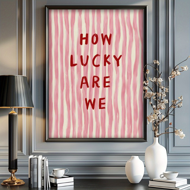 How Lucky We Are Canvas Poster - Vintage Fashion Art のレビューと価格