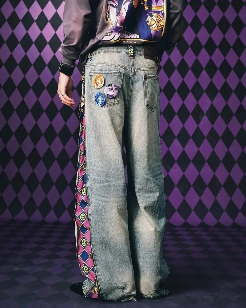 Y2K Streetwear Men Hip Hop Har - Vintage Fashion Jeans のレビューと価格