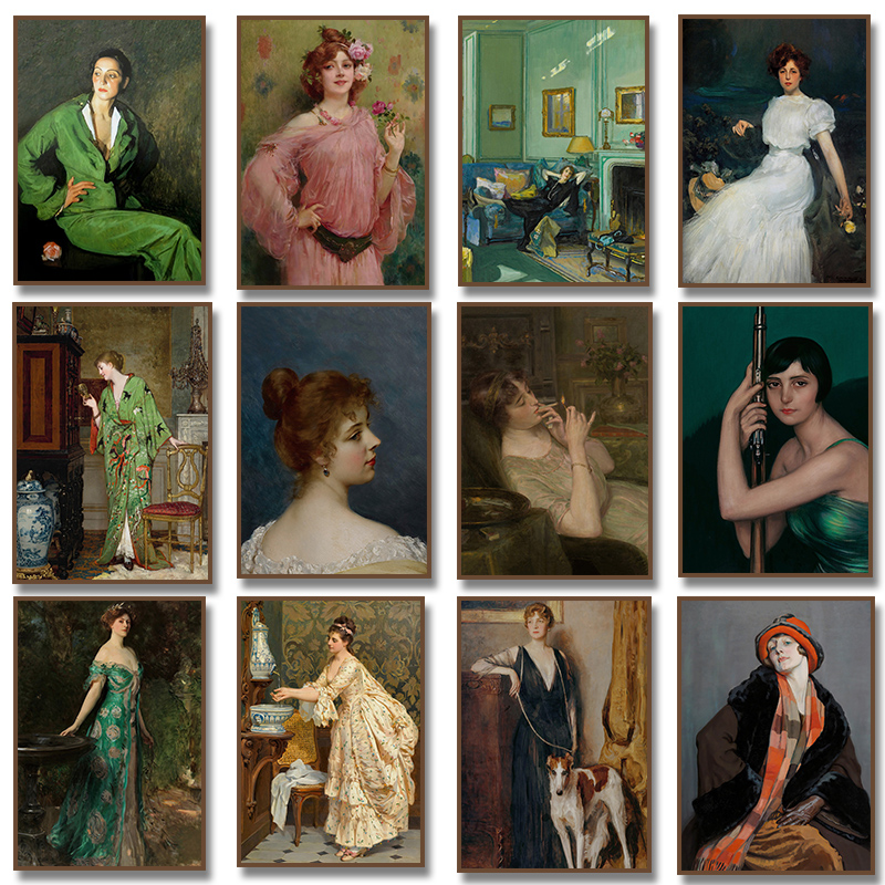 Renaissance Women Portrait Pos - Vintage Fashion Art のレビューと価格