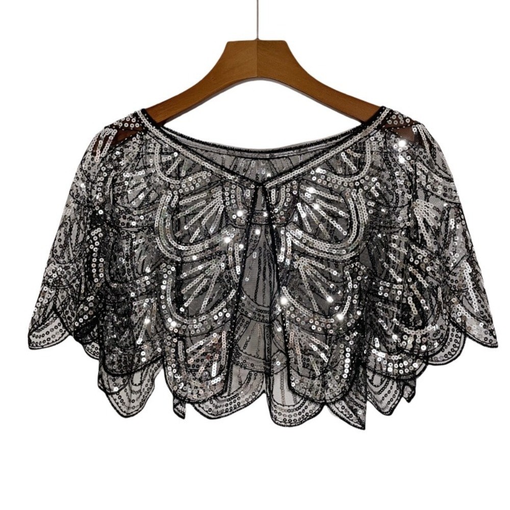 Art Deco Hollowed-out Shawl Be - Vintage Fashion Art のレビューと価格