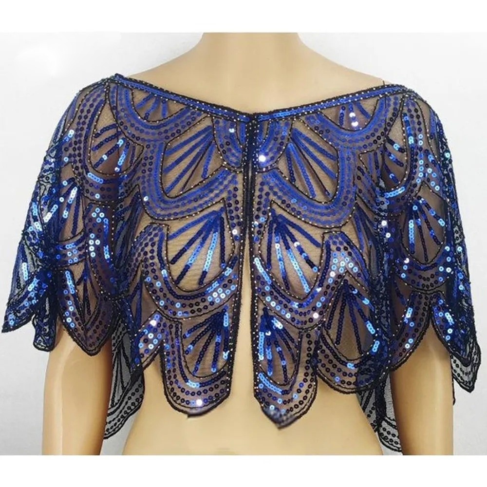 Art Deco Hollowed-out Shawl Be - Vintage Fashion Art のレビューと価格