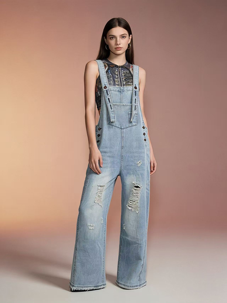 Fashion Retro Ripped Hole Deni - Vintage Fashion Jeans のレビューと価格