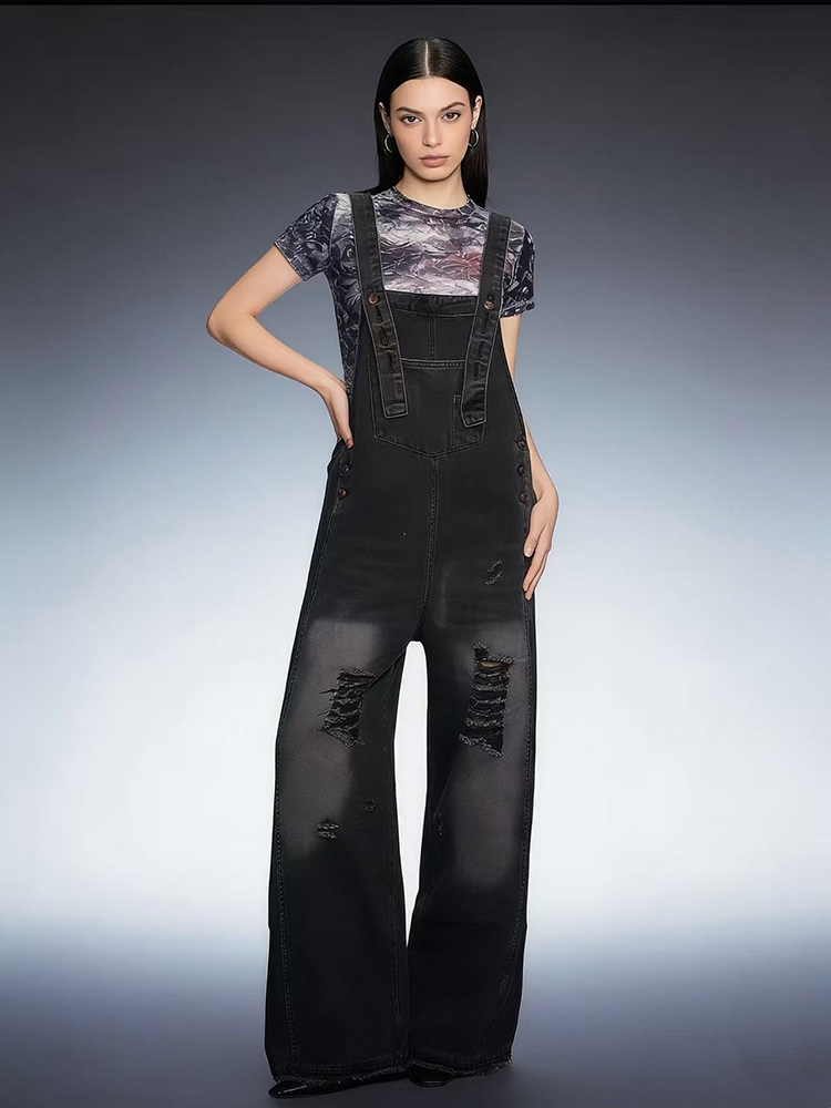Fashion Retro Ripped Hole Deni - Vintage Fashion Jeans のレビューと価格