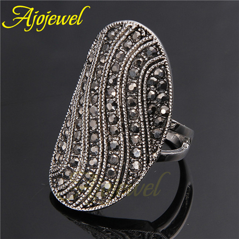 Ajojewel Unique Pave Black CZ  - Vintage Fashion Jewelry Brands のレビューと価格
