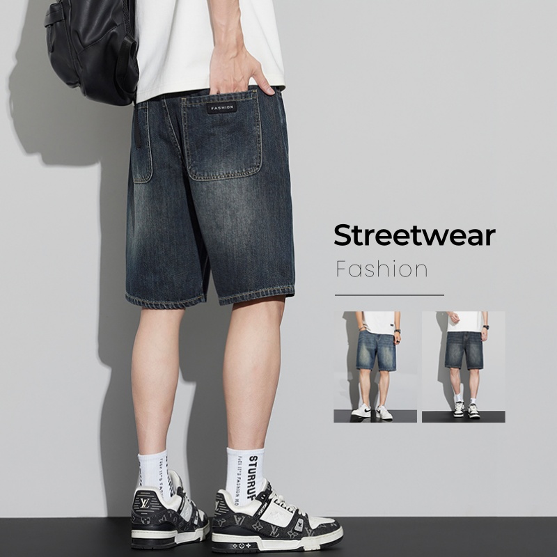 Men's Vintage Denim Shorts Sum - Vintage Fashion Jeans のレビューと価格