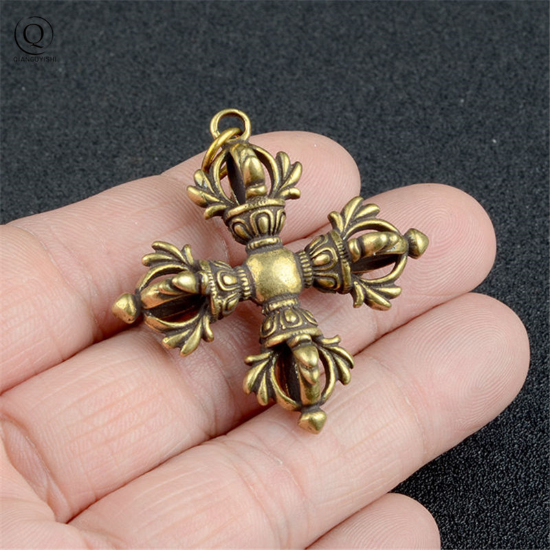 Copper Buddhism Dorje Cross Va - Vintage Fashion Collection のレビューと価格