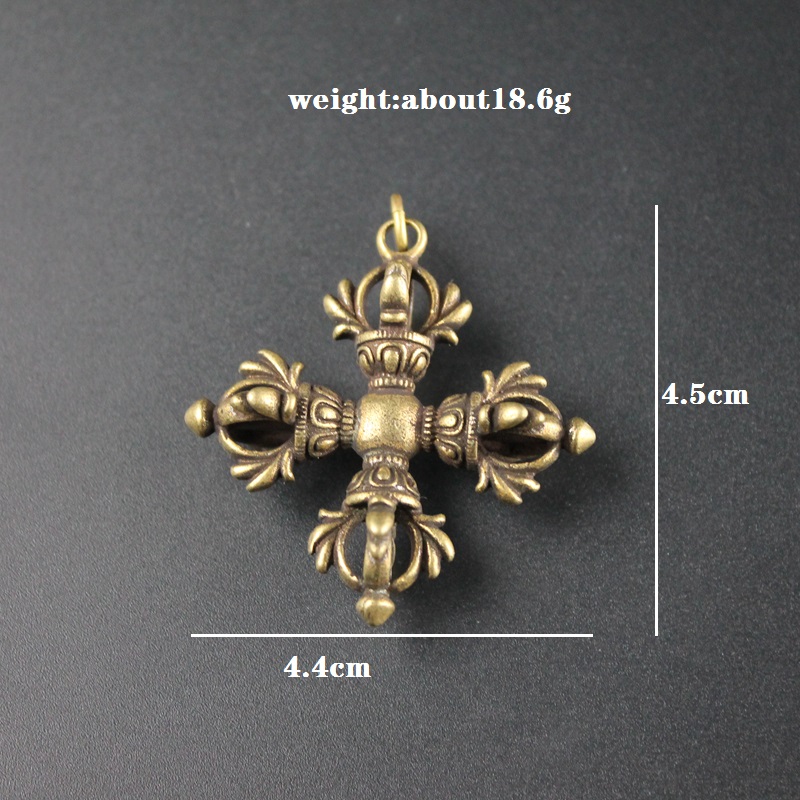 Copper Buddhism Dorje Cross Va - Vintage Fashion Collection のレビューと価格