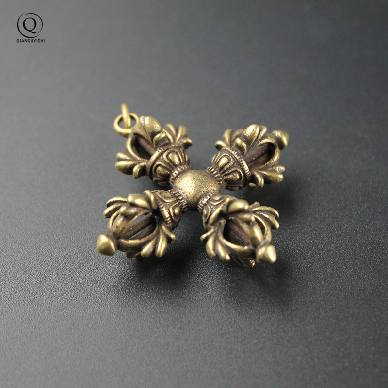 Copper Buddhism Dorje Cross Va - Vintage Fashion Collection のレビューと価格