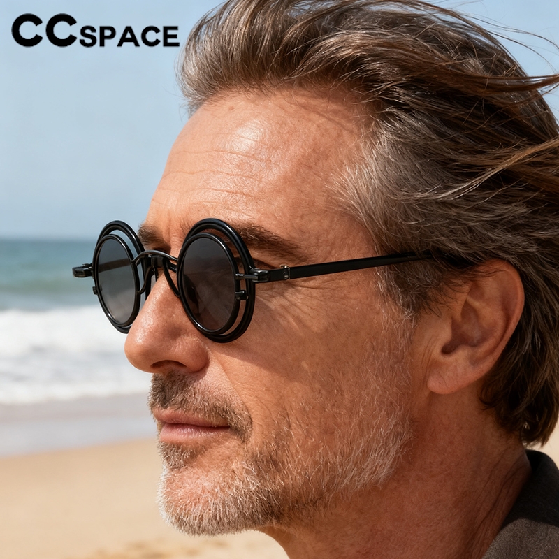 Metal Rotundity Punk Sunglasse - Vintage Fashion Vogue のレビューと価格