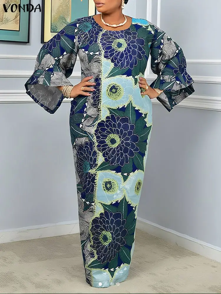 VONDA Women Bohemian Maxi Dres - Vintage Fashion Plus Size のレビューと価格