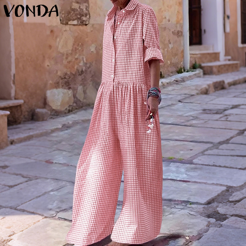 Plus Size 5XL VONDA Vintage Ju - Vintage Fashion Plus Size のレビューと価格