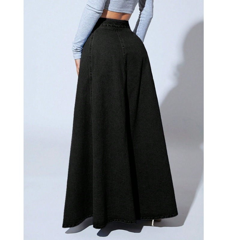 plus Size Women's Black Denim  - Vintage Fashion Plus Size のレビューと価格