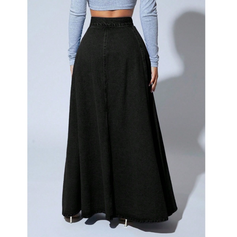 plus Size Women's Black Denim  - Vintage Fashion Plus Size のレビューと価格