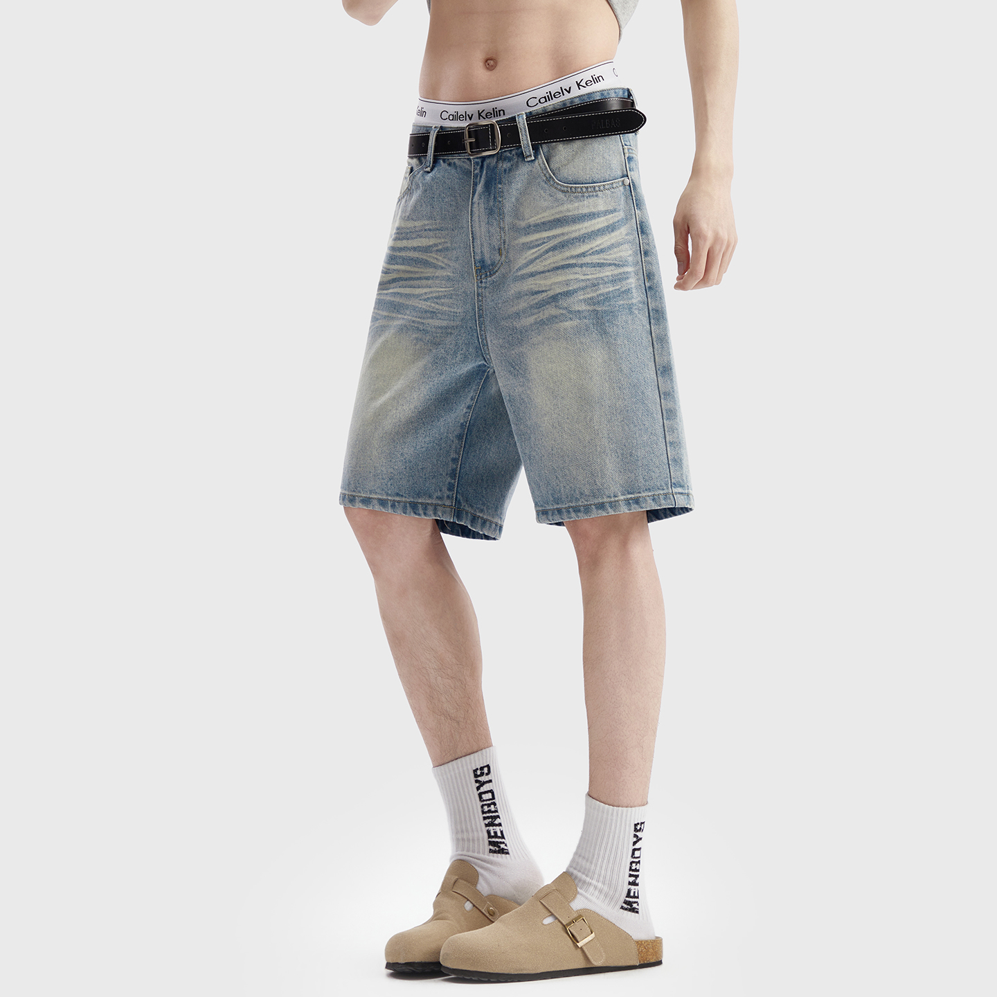 Vintage Washed Denim Shorts Me - Vintage Fashion Jeans のレビューと価格