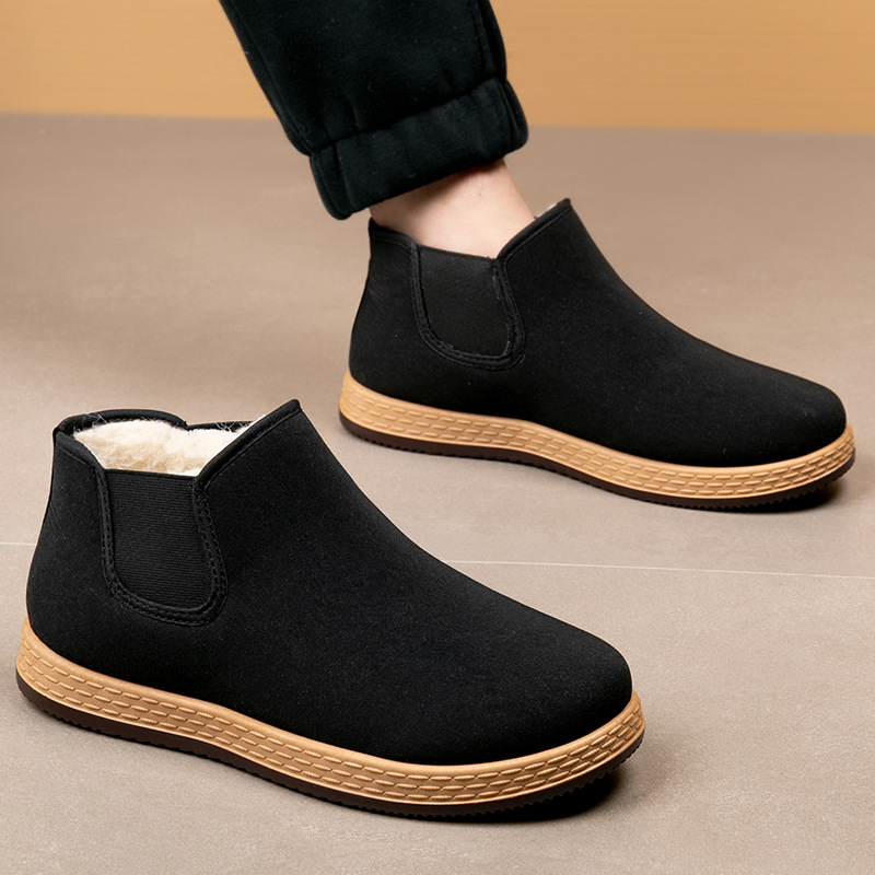 Men's Cotton Shoes Men's Winte - Vintage Fashion Mens のレビューと価格