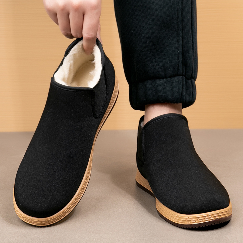 Men's Cotton Shoes Men's Winte - Vintage Fashion Mens のレビューと価格