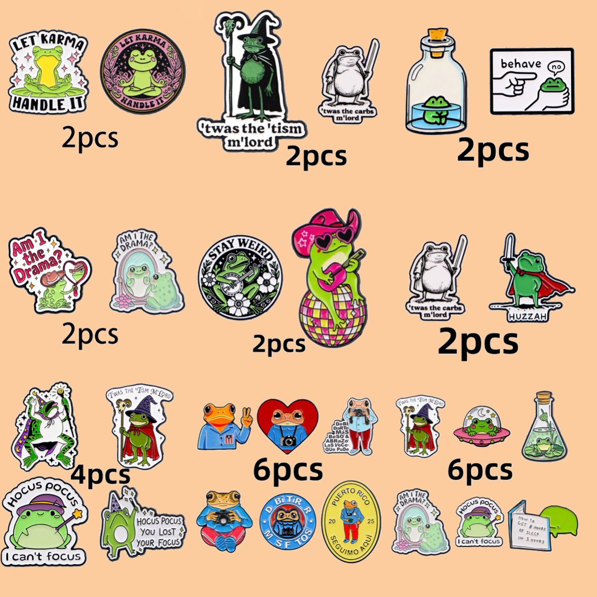 2-6pcs Cute Frog Photographer  - Vintage Fashion Photographers のレビューと価格