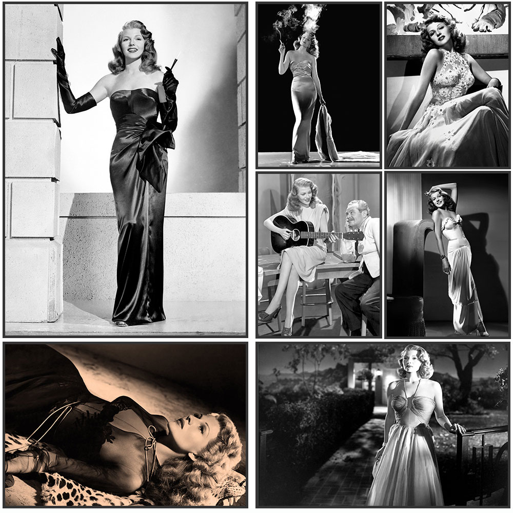 Rita Hayworth Poster,Black and - Vintage Fashion Sketches のレビューと価格