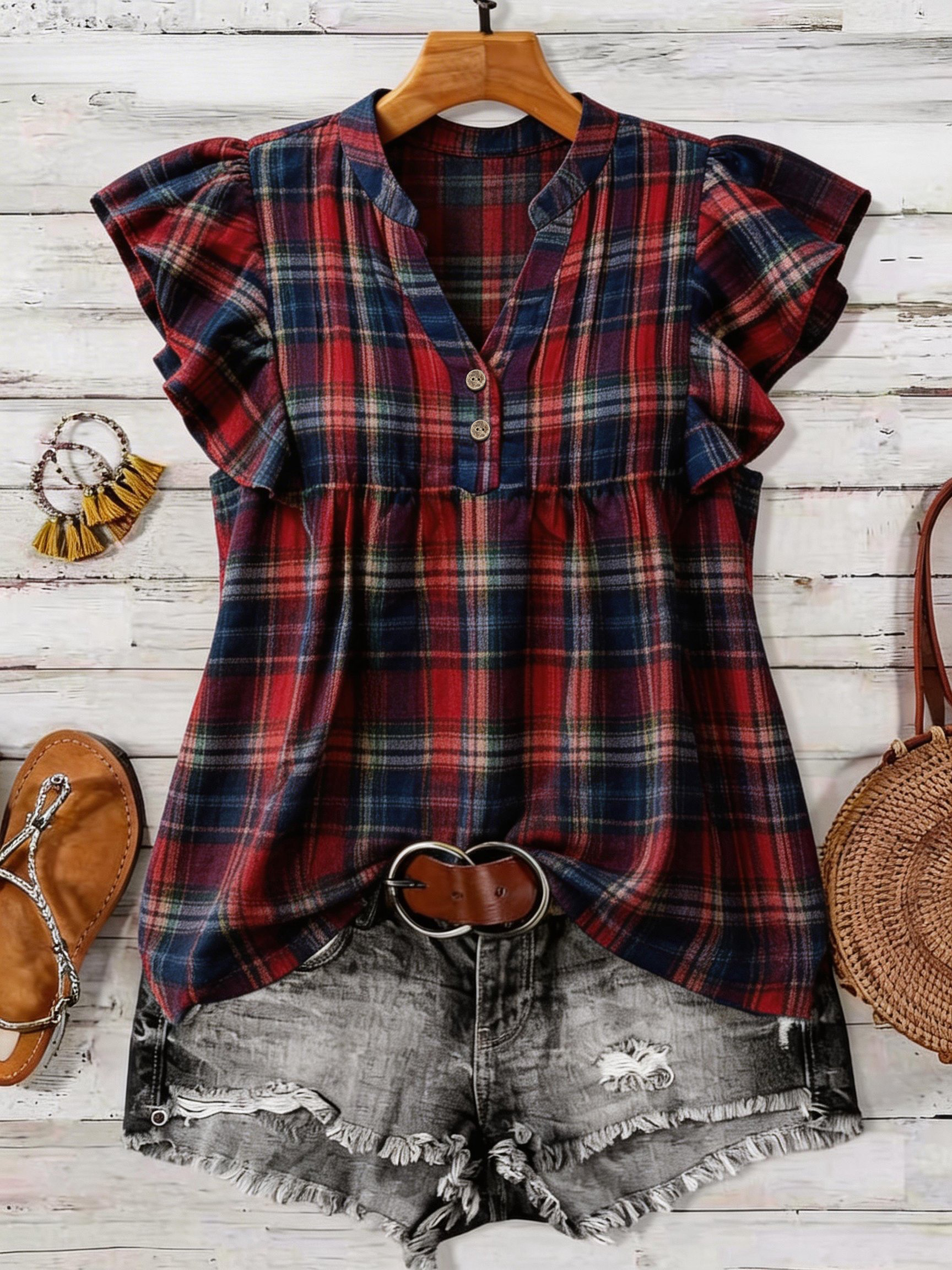 plus Size Retro round Neck Pri - Vintage Fashion Plus Size のレビューと価格