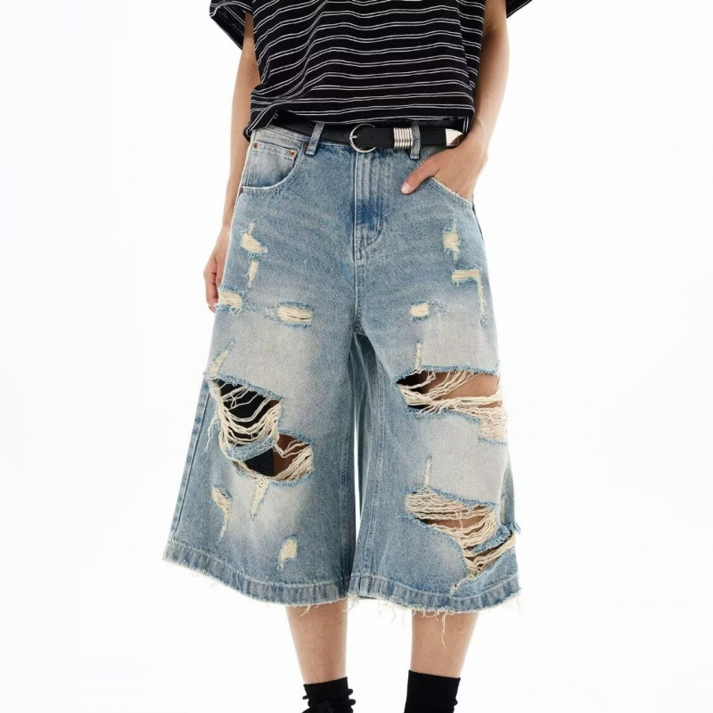 New Men Vintage Ripped Baggy S - Vintage Fashion Jeans のレビューと価格