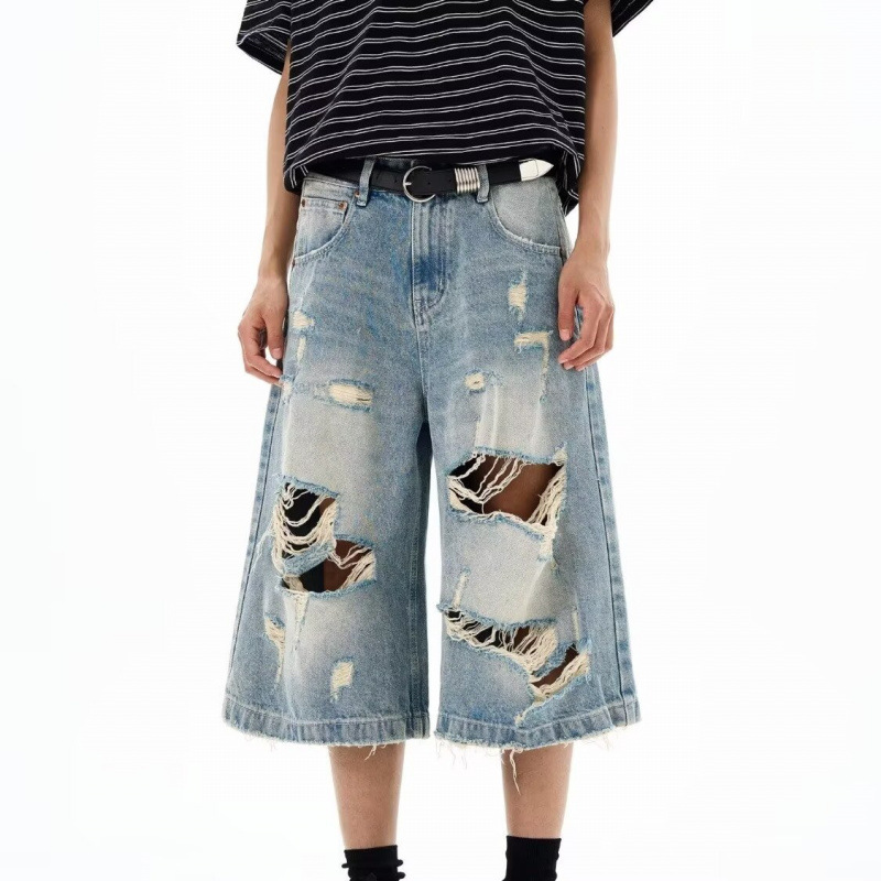 New Men Vintage Ripped Baggy S - Vintage Fashion Jeans のレビューと価格