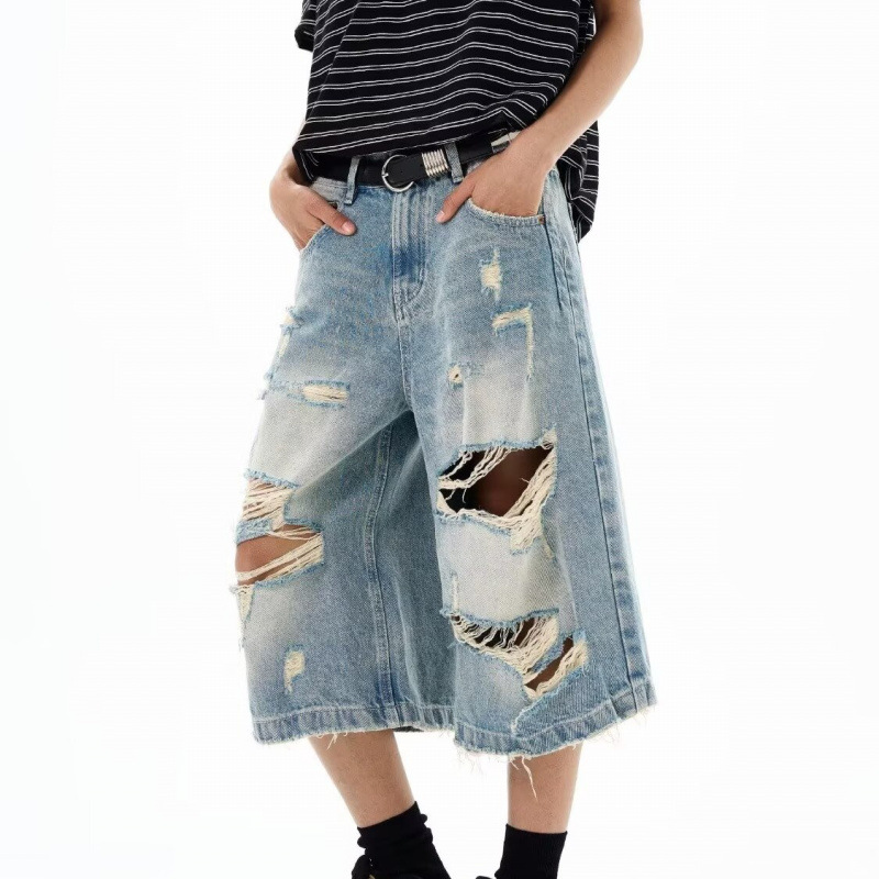 New Men Vintage Ripped Baggy S - Vintage Fashion Jeans のレビューと価格