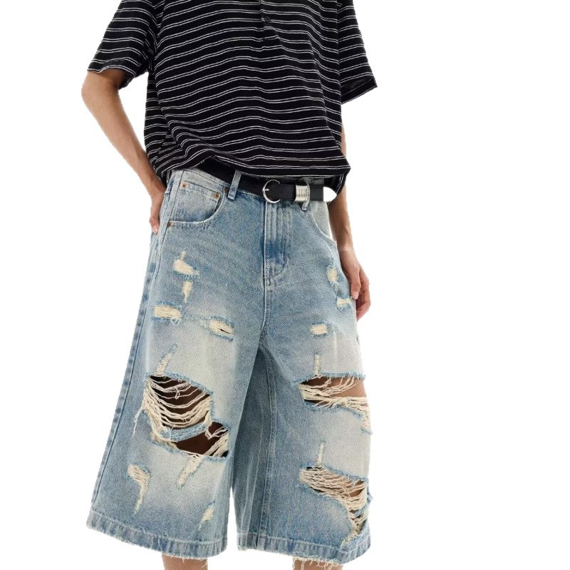 New Men Vintage Ripped Baggy S - Vintage Fashion Jeans のレビューと価格