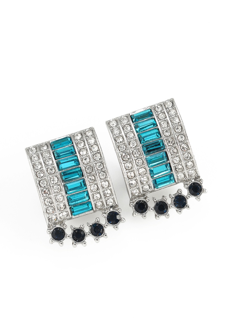 Vintage Blue Crystal Rhineston - Vintage Fashion Jewelry Brands のレビューと価格