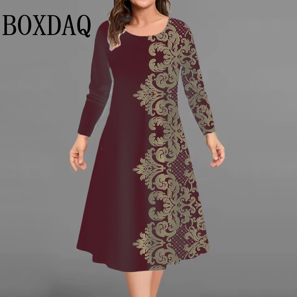 New Women's Retro Dress Flower - Vintage Fashion Plus Size のレビューと価格